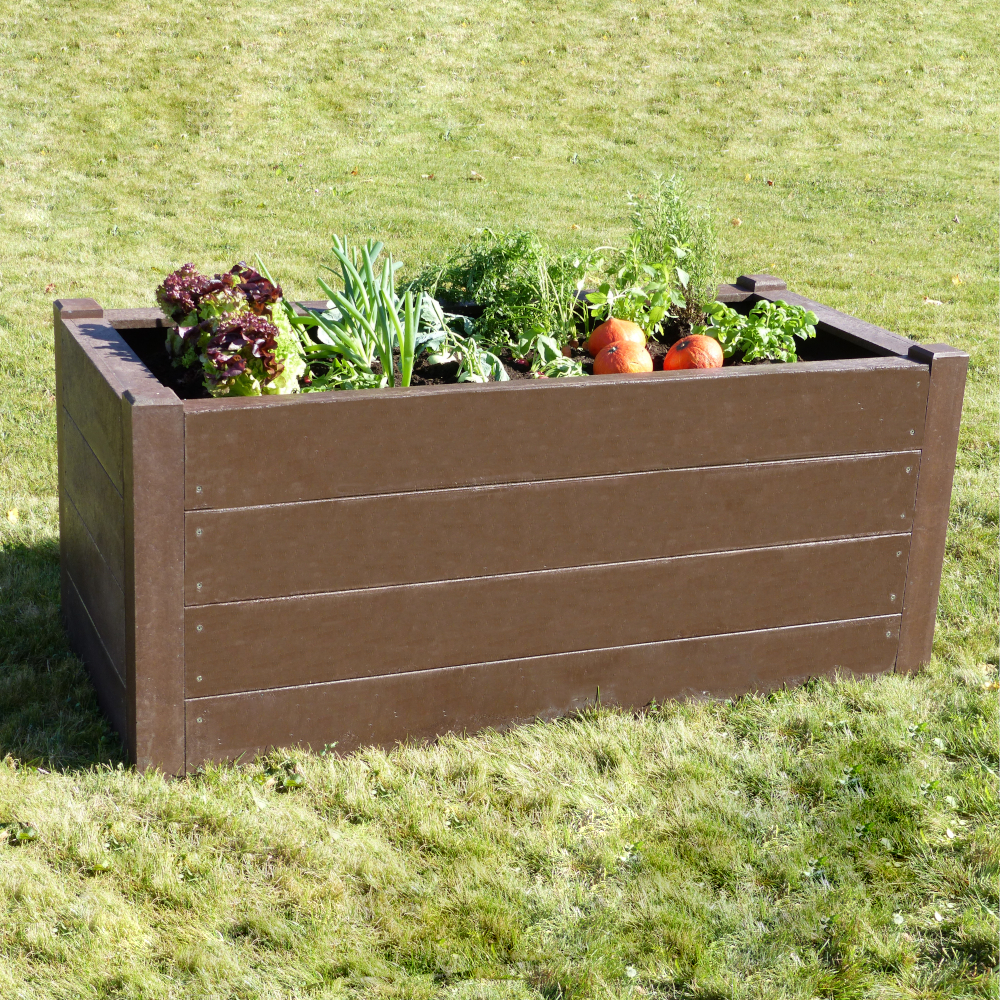 TERRA 1 Hochbeet aus hanit®, 190 x  90 x 63cm, braun