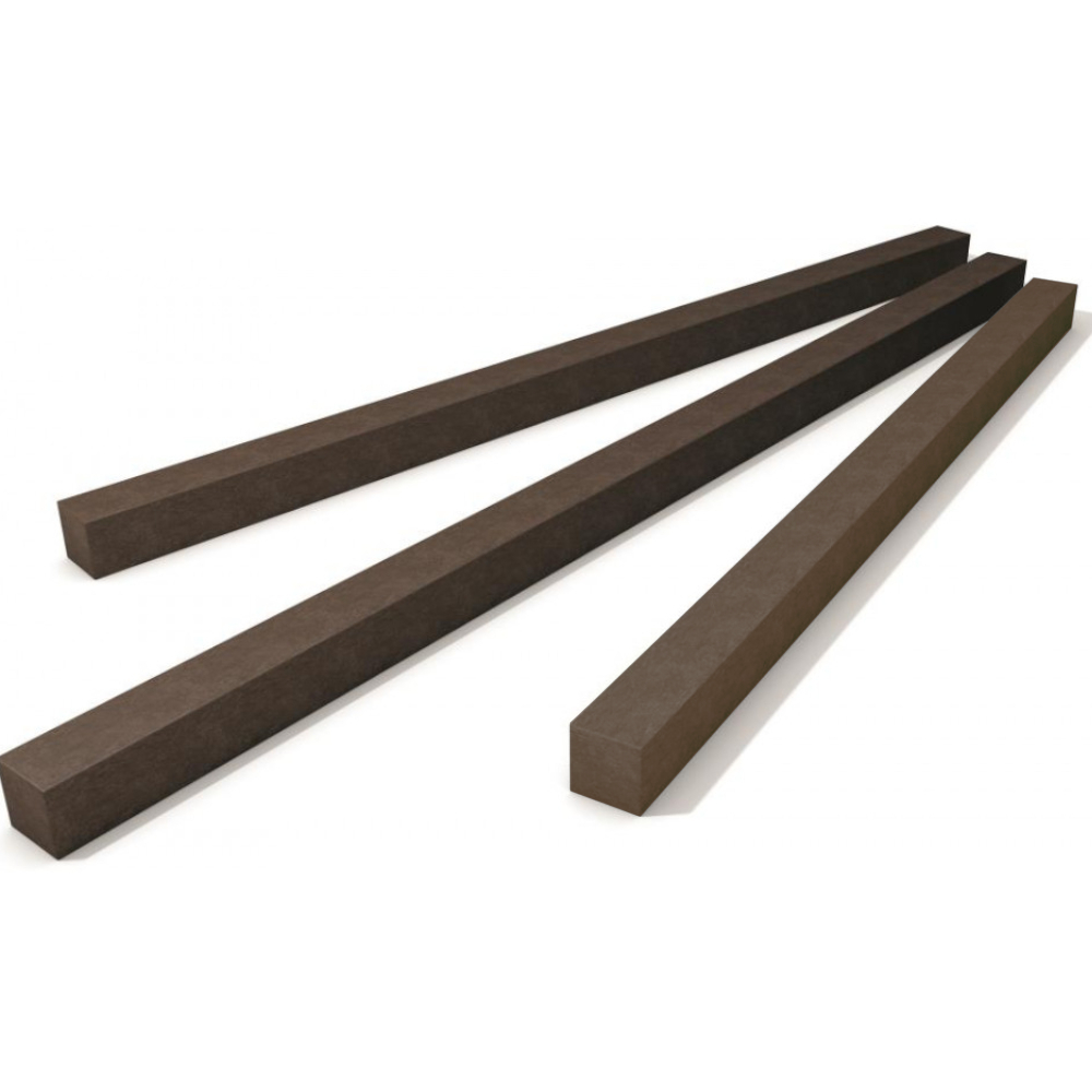 hanit® Recyclingpfosten aus Recyclingkunststoff Vierkant-Recyclingpfosten in grau und braun