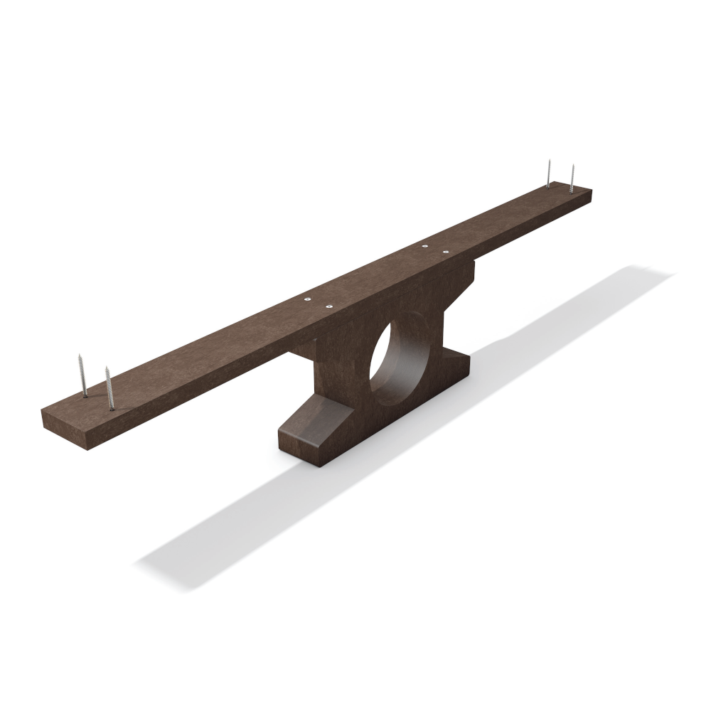 Brauner Bodenanker mit Schrauben ohne Bank