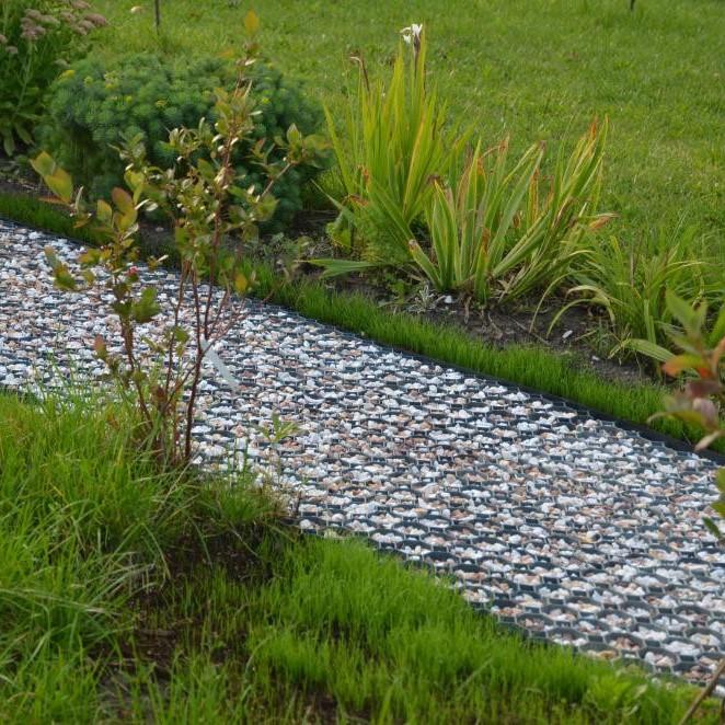 Gartengestaltung mit Kieswaben