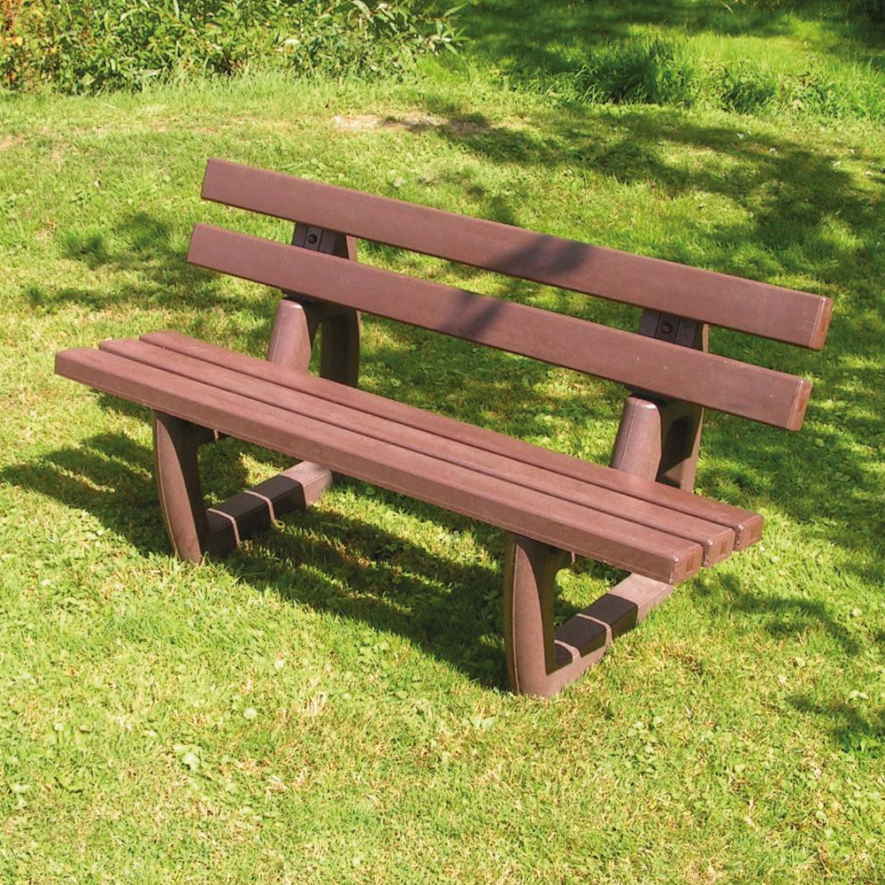 hanit® Gartenbank TIVOLI, 150 x 70 x 80cm, braun