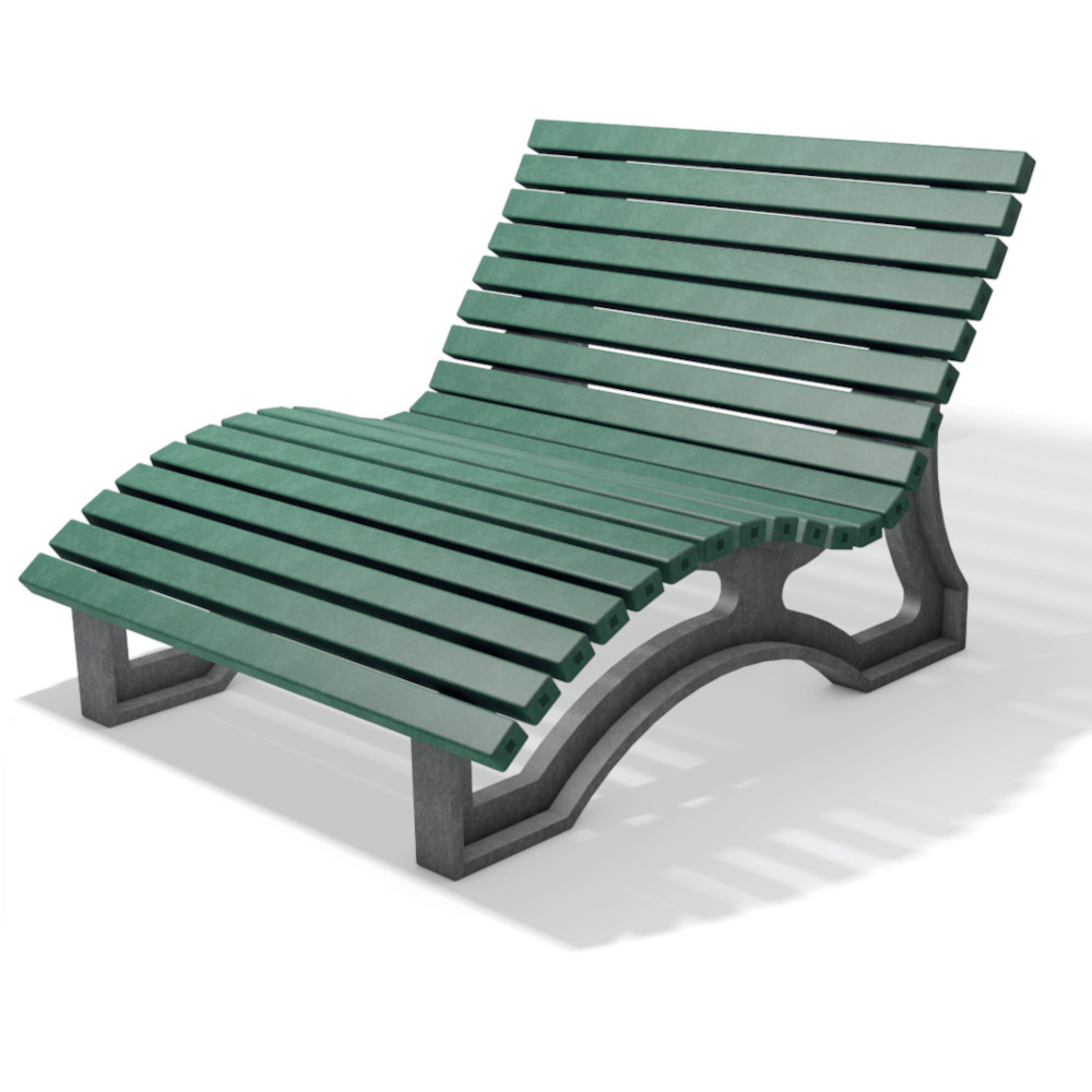 hanit® Liegebank AVETO, wetterfeste Outdoor Doppelliege, 1,5m breit