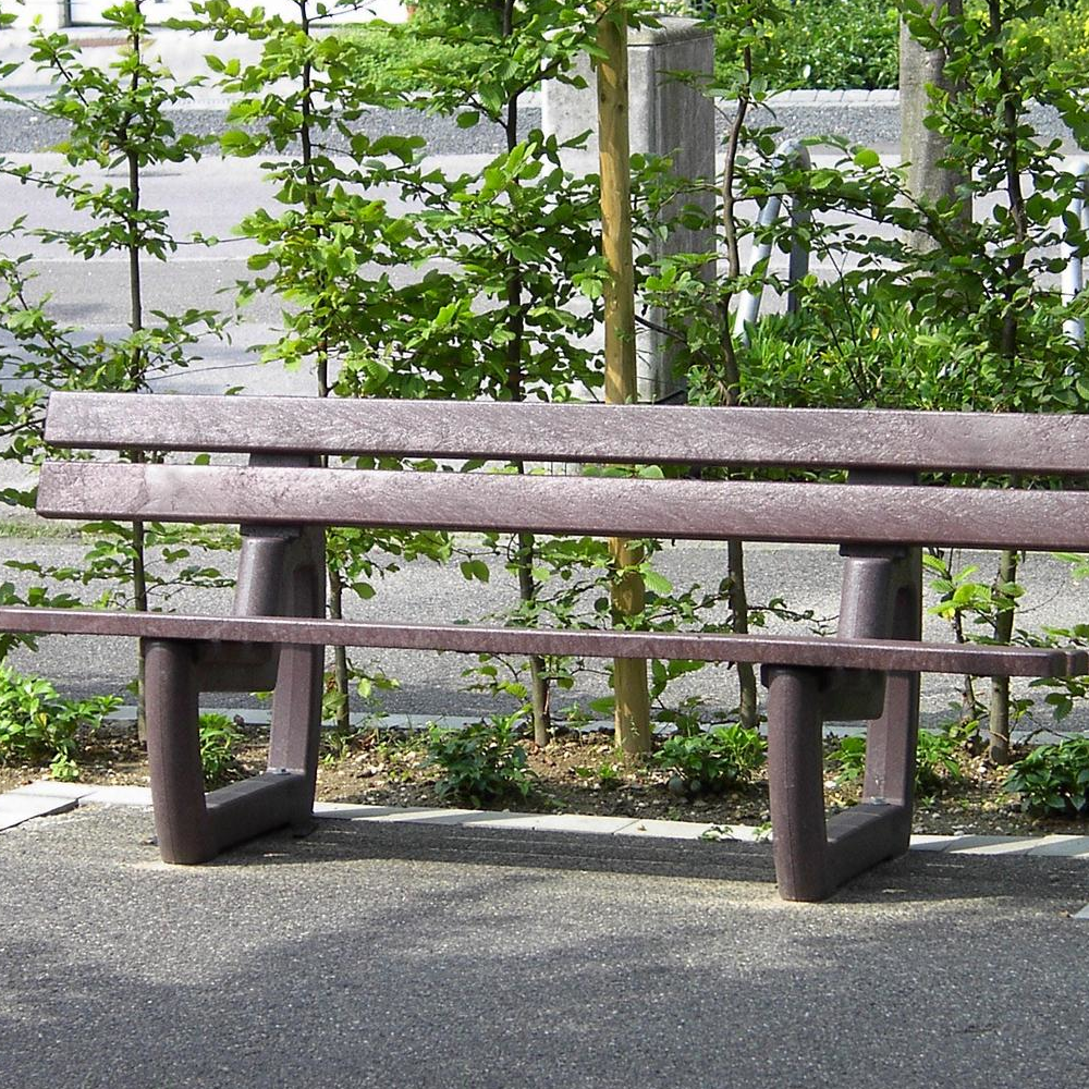 hanit® Gartenbank Tivoli, 200 x 70 x 80 cm, grau-grün