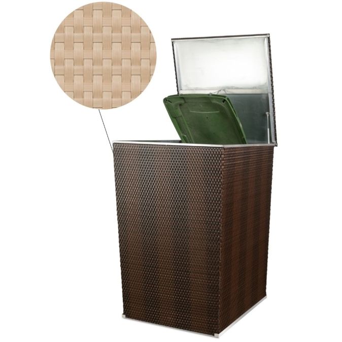 Mülltonnenabdeckung Farbe beige