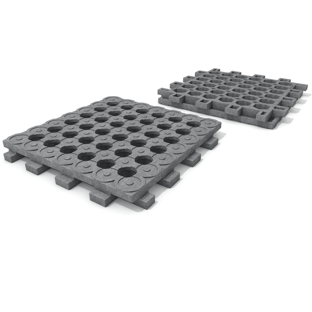 hanit® Paddock ohne Unterbau, 50 x 50 x 5,3 cm, grau