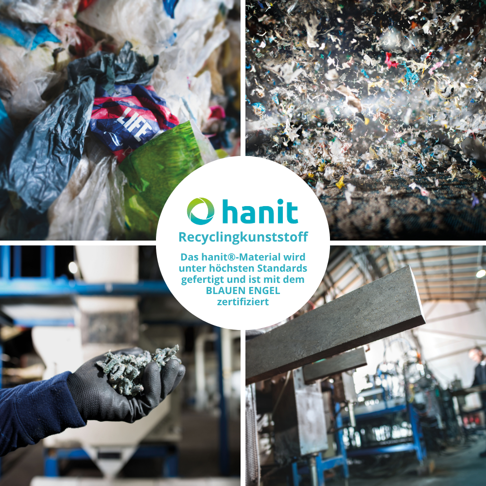 hanit®  Hohlkehlpalisade Ø 6,8cm, 30cm, braun