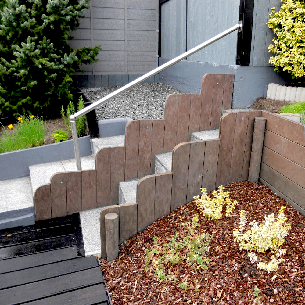 Geschwungenes Geländer für eine Treppe