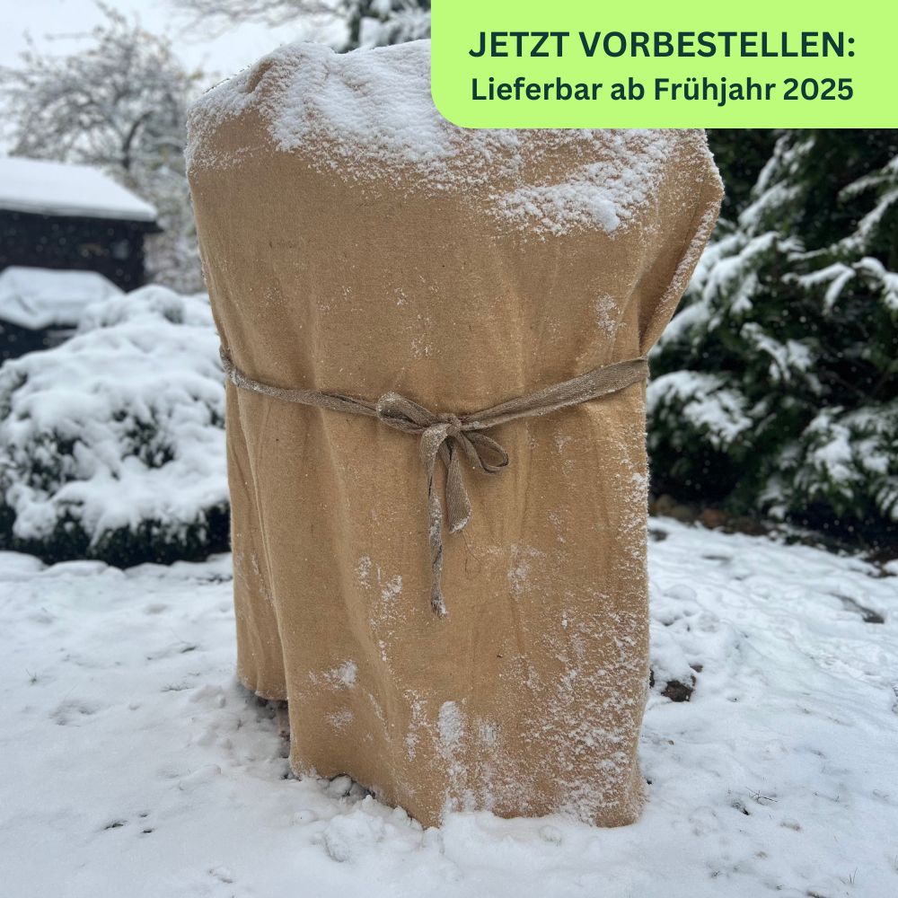 Wintervlies, Frostschutzvlies aus Jute, 1m x 10m, 300g/m²