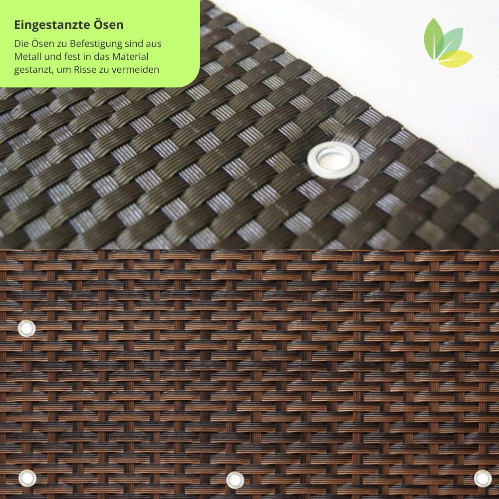 Nahaufnahme von eingestanzten Ösen