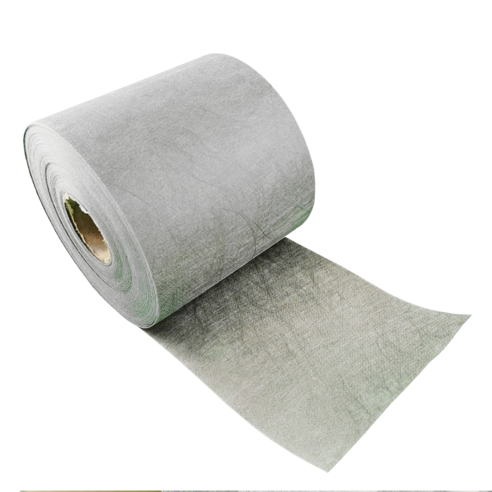 Vlies Sichtschutzstreifen an Doppelstabmattenzaun