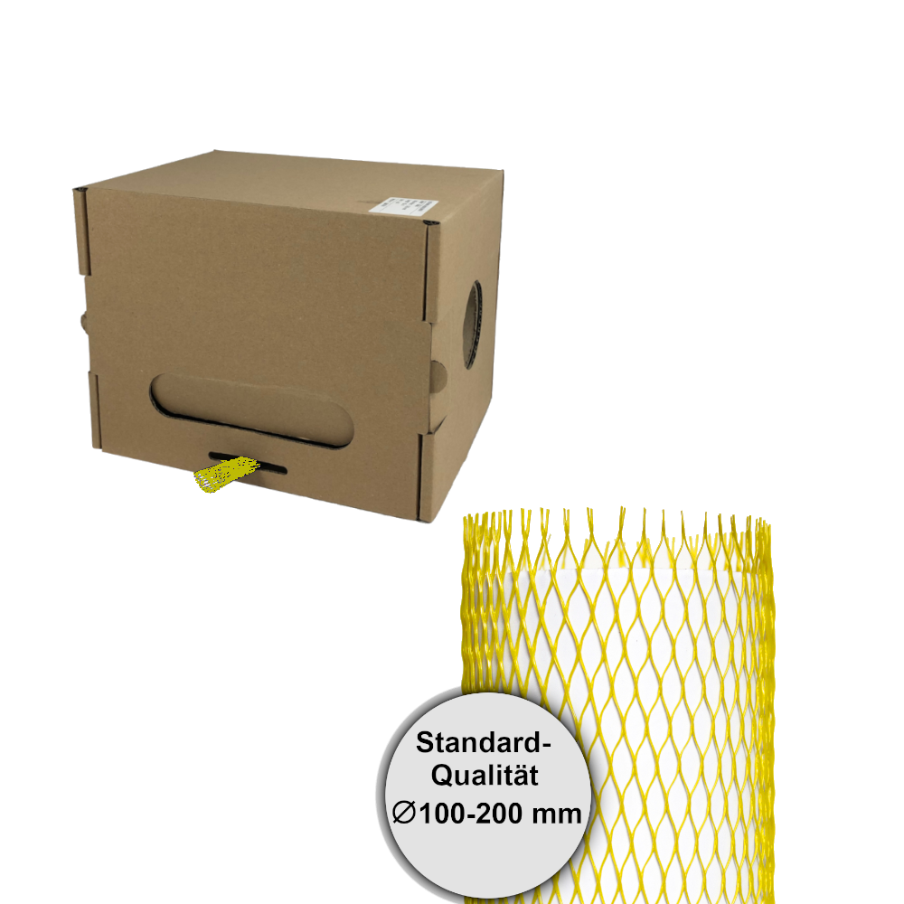 Netzschlauch gelb STANDARD, Ø 100-200mm, Oberflächenschutznetz 50m