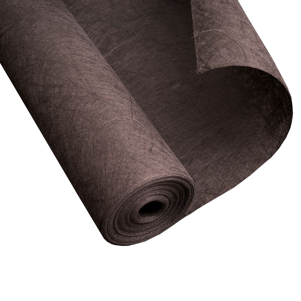 braune Rolle aus Vies eingewickelt in Plastikfolie