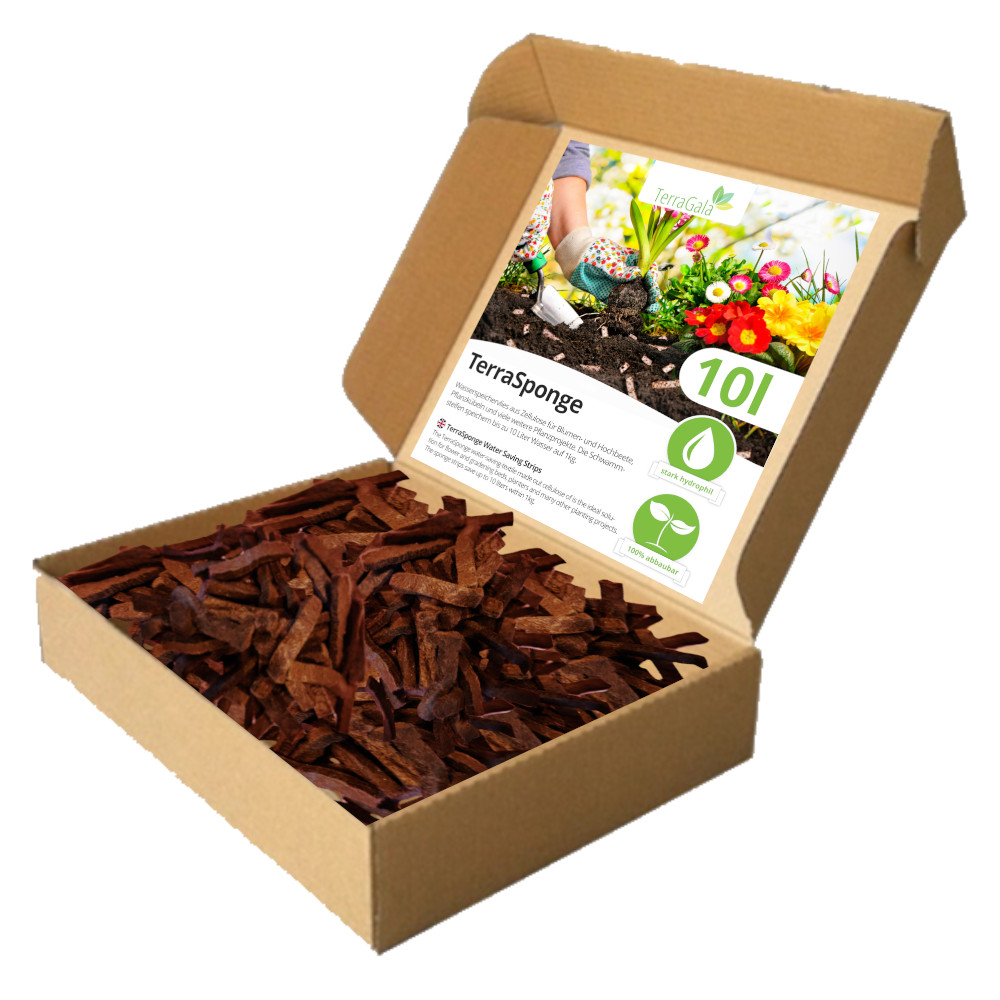 Bewässerungsvlies abbaubare Bewässerungsvlies-Streifen aus Zellulose (10 Liter)