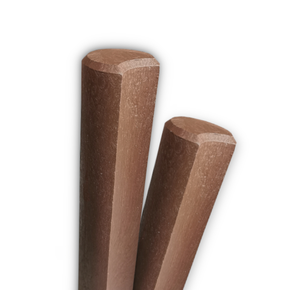 Hohlkehlpalisaden braun