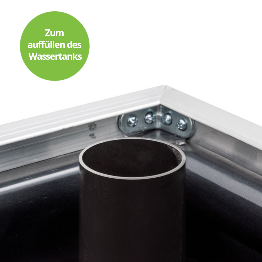 Nahaufnahme der Wassertanköffnung