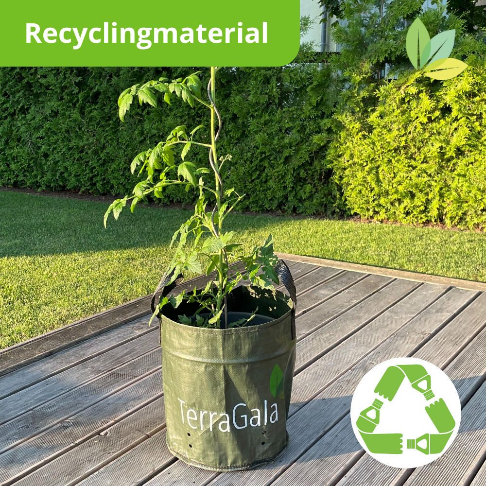 Besteht vollständig aus Recyclingmaterial