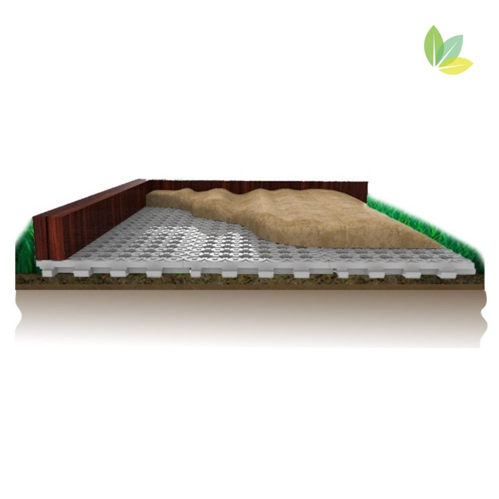hanit® Paddock ohne Unterbau, 50 x 50 x 5,3 cm, grau