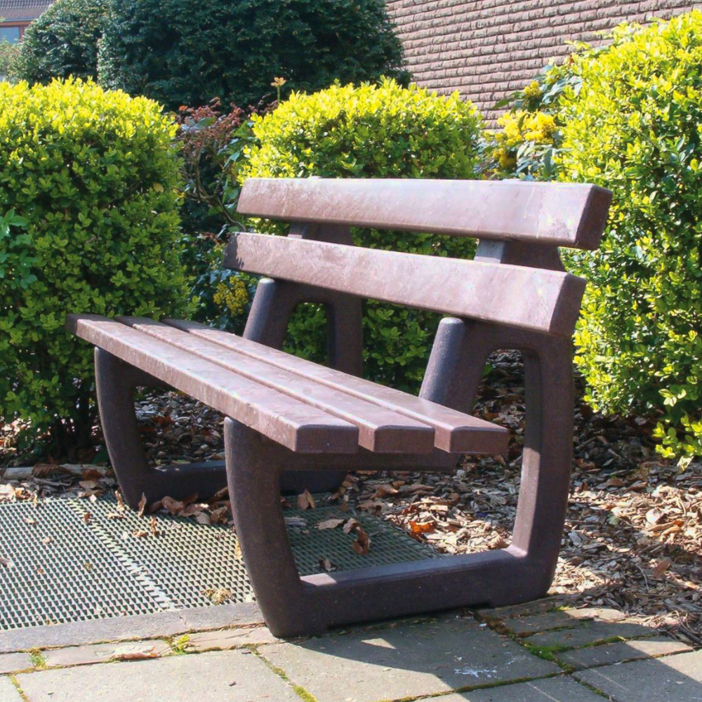 hanit® Gartenbank TIVOLI, 150 x 70 x 80cm, braun