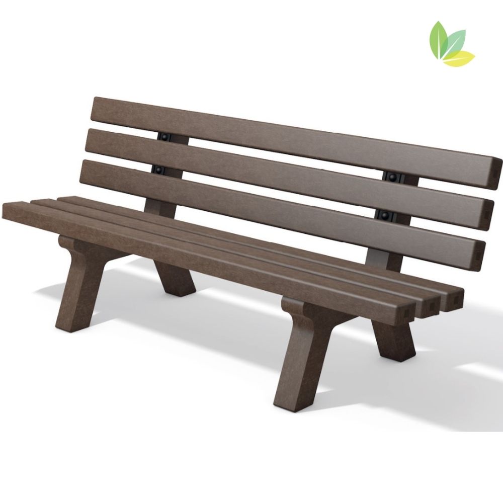 hanit® Kinderbank CANETTI mit Lehne, 150 x 63 x 53 cm, braun