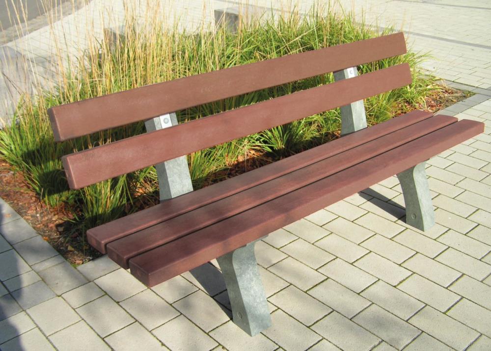 hanit® Gartenbank Piccadilly 1, 150 x 65 x 80cm, braun