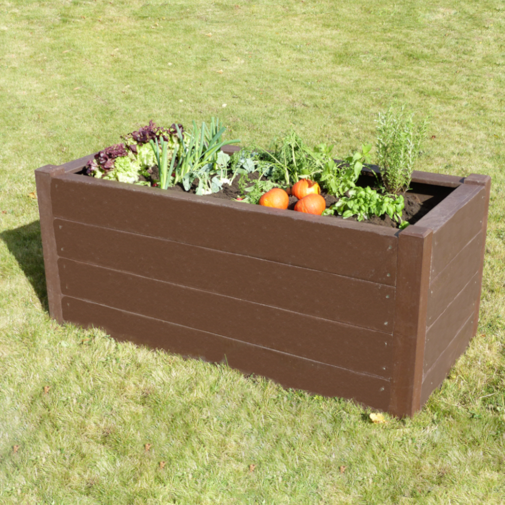 TERRA 1 Hochbeet aus hanit®, 190 x  90 x 63cm, braun