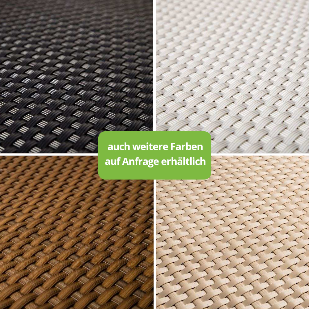 Rattan Pflanzkübel mit Bewässerungssystem, 95cm x 39cm x 43xm, beige-braun