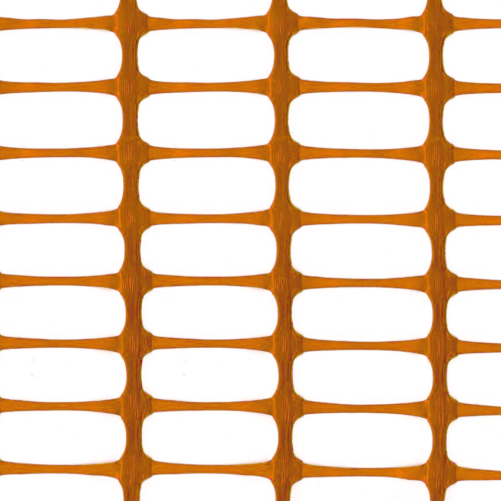 oranges Gitternetz vor weißem Hintergrund