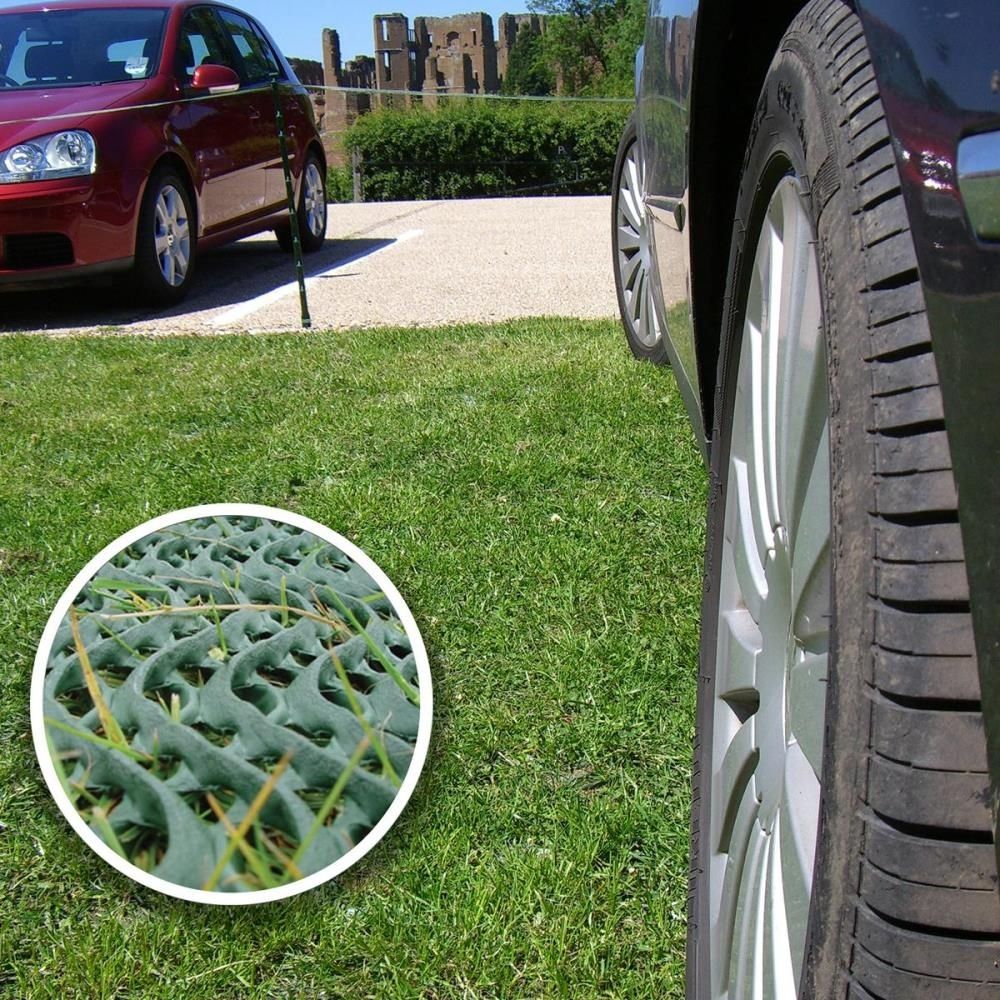 GrassProtecta Rasengitter als Parkplatz