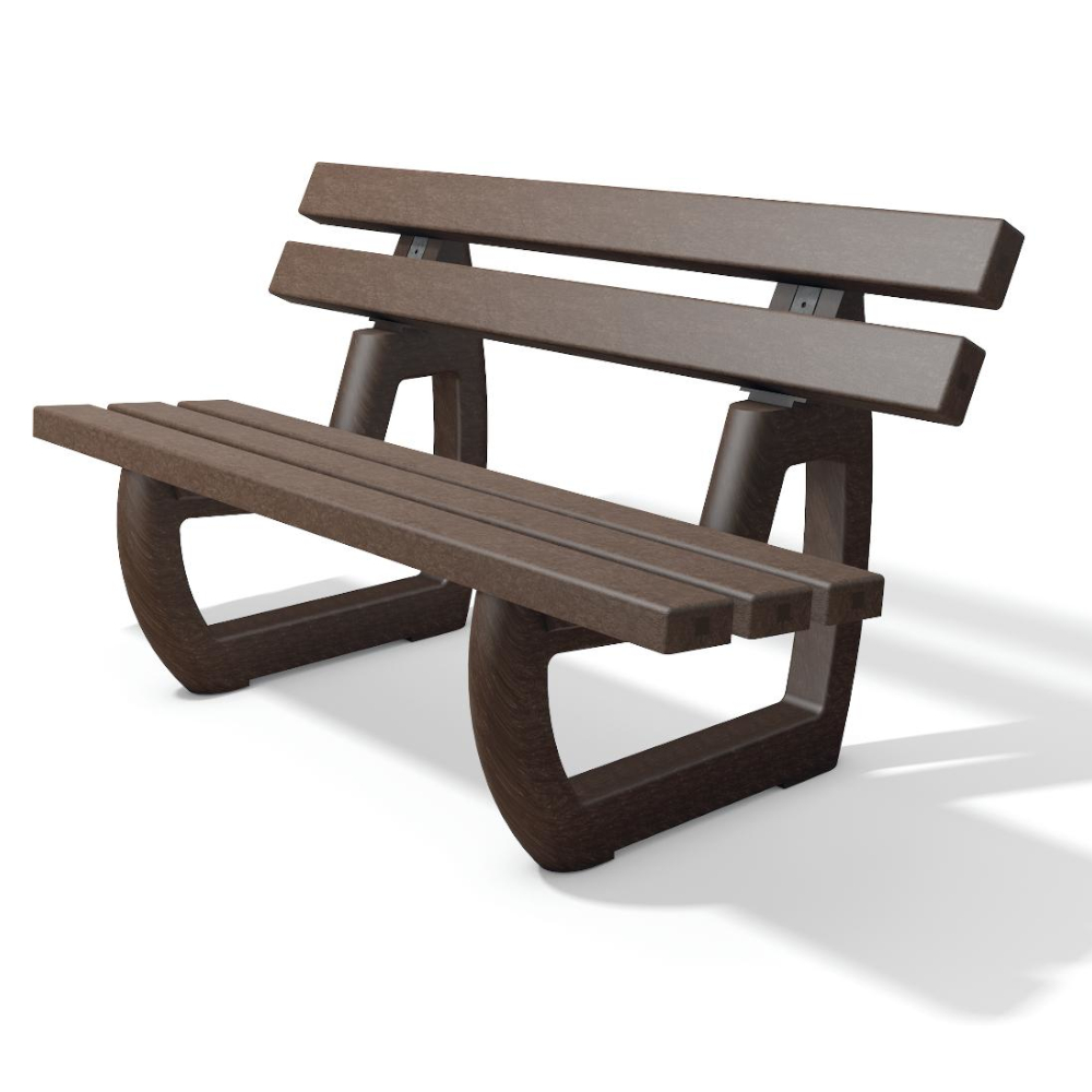 hanit® Gartenbank TIVOLI, 200 x 70 x 80cm, braun