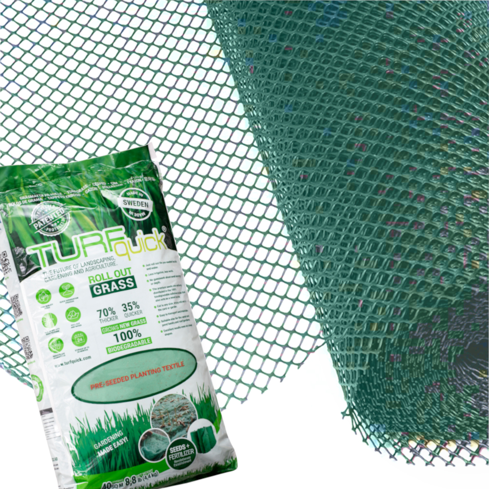 TurfProtecta Rasengitter und TurfQuick Saatvlies