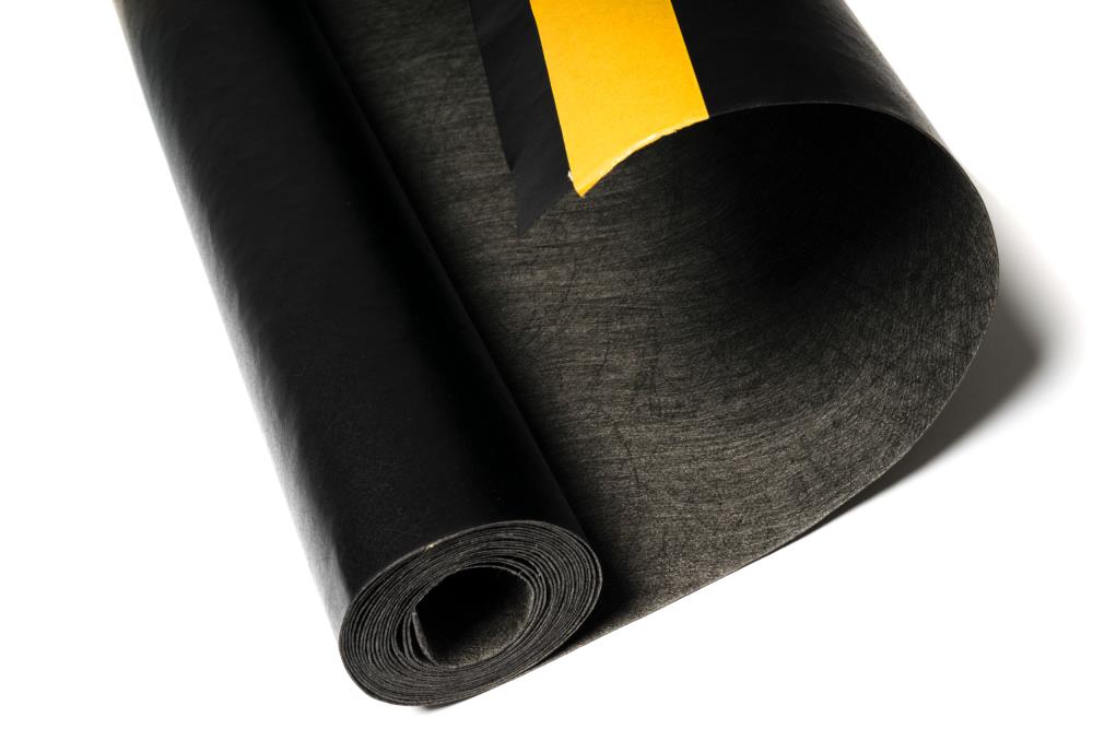 TERRAM Rootguard plus Detailansicht Hochbeet-Vliesfolie mit sichtbarer Klebestelle