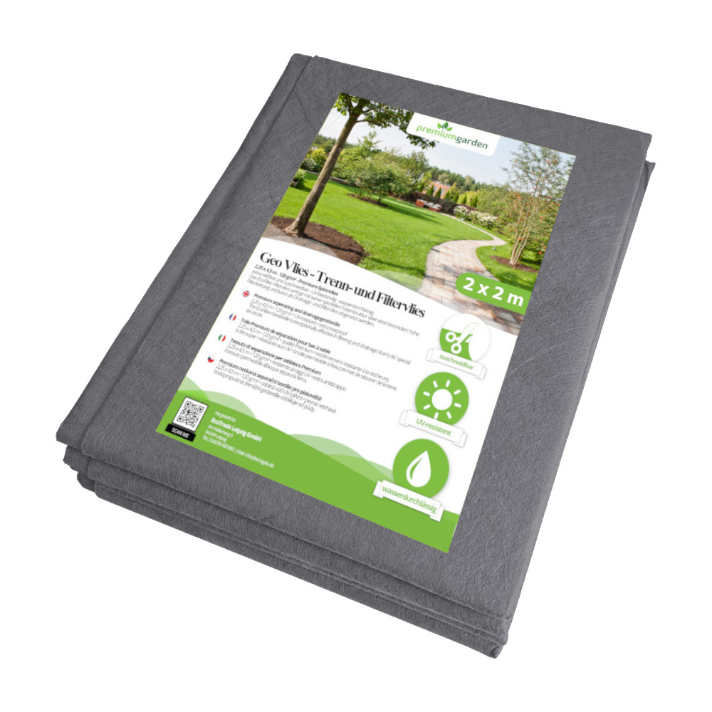 premiumgarden Geo-Vlies, Schutz- und Filtervlies, 120g/m²