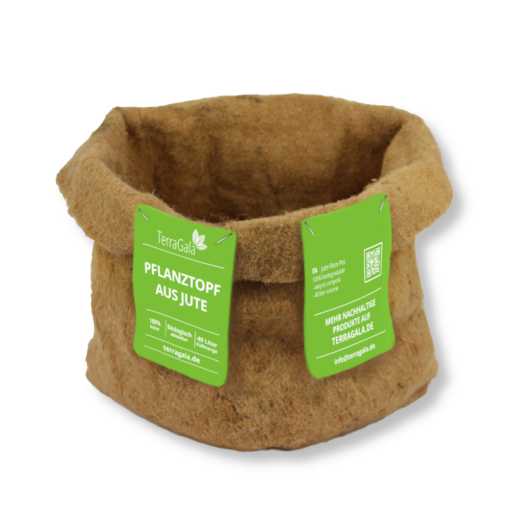 Pflanztopf aus Jute mit 40 Liter Fassungsvermögen