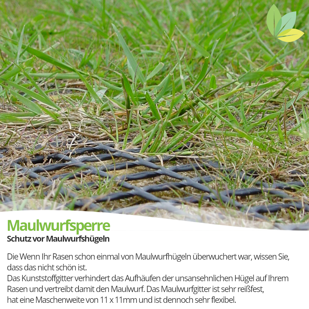 Maulwurfsperre 2,10 x 8m, schwarz
