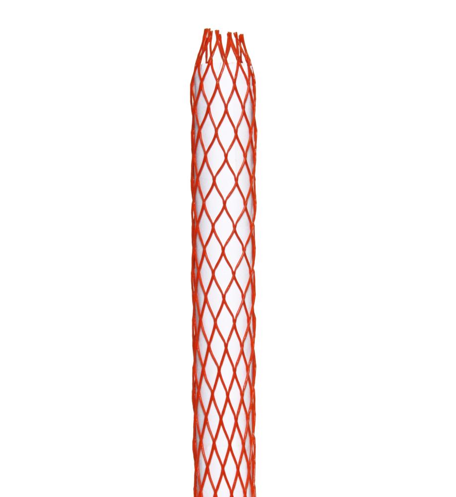 Netzschlauch orange STANDARD, Ø 6-17mm, Verpackungsnetz 250m Netzschutzschlauch orange auf weissem Gegenstand