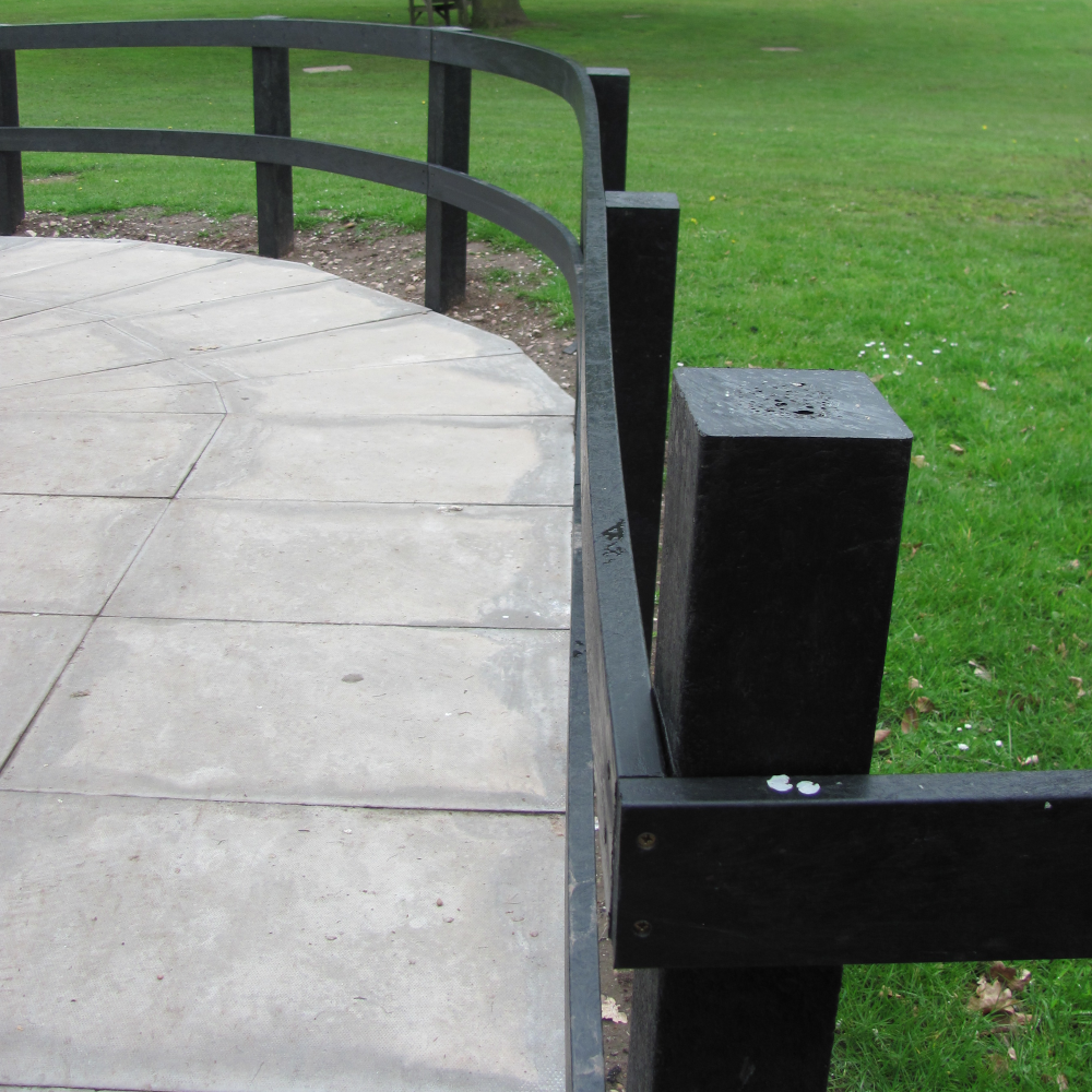 Vierkantpfosten braun Zaunpfosten mit Spitze Zaun