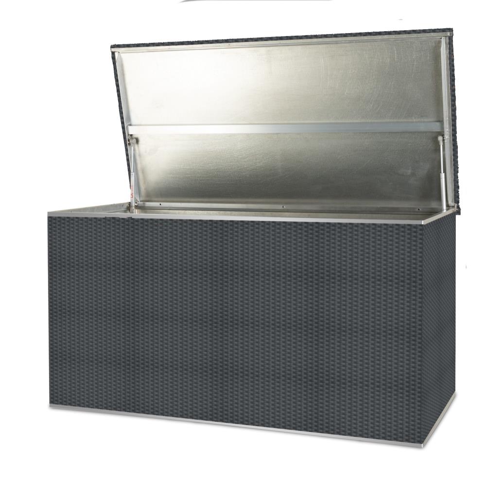 Rattan Kissenbox in dunkelgrau