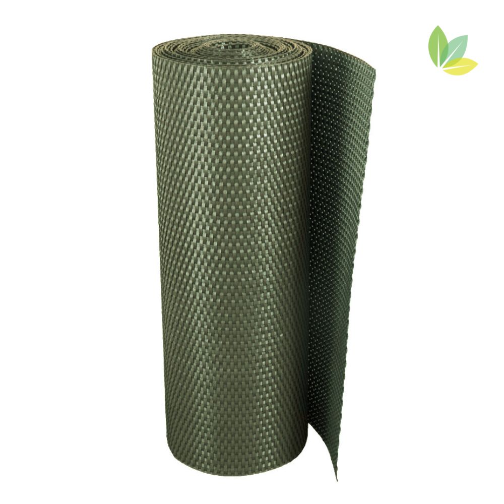 Balkon Sichtschutz Verkleidung aus Polyrattan Sichtschutz an Balkon aus Rattan, verschiedene Farben gezeigt