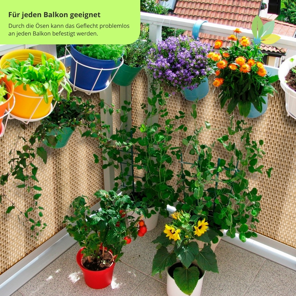 Eignung für jeden Balkon durch Ösen-Befestigung