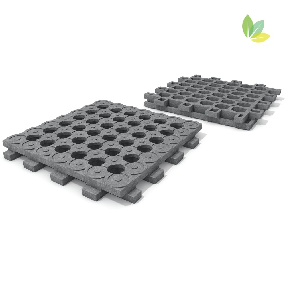 hanit® Paddock ohne Unterbau, 50 x 50 x 5,3 cm, grau