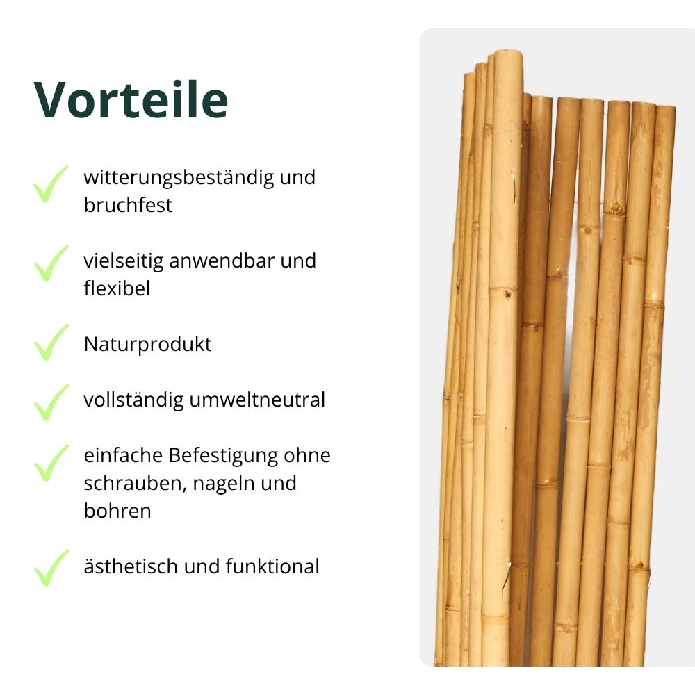Vorteile: witterrungsfest, vielseitig, natürlich, robust