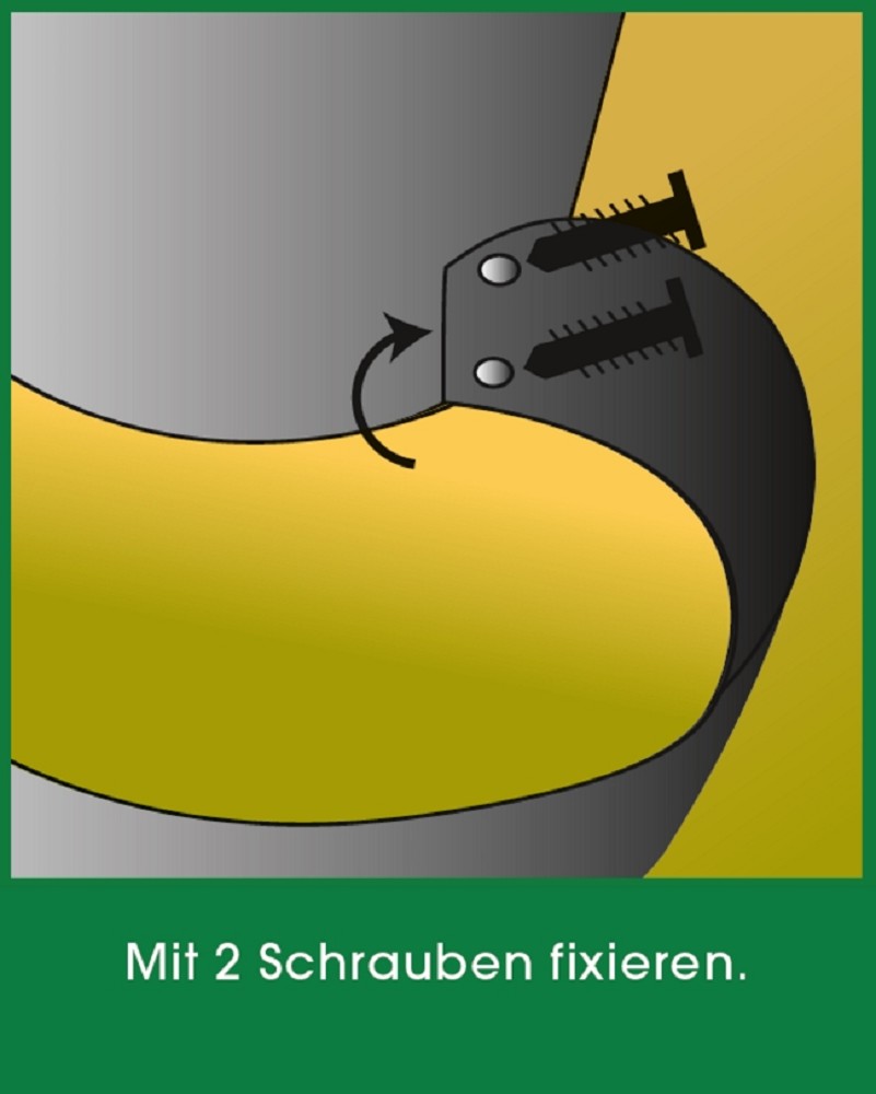 Anleitung zum Anbringen der Schrauben beim Hochbeet