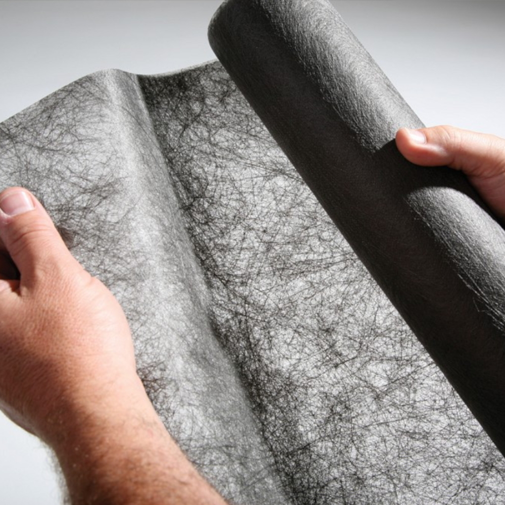 Struktur des Unkrautvlieses: Kernmantelfaservlies