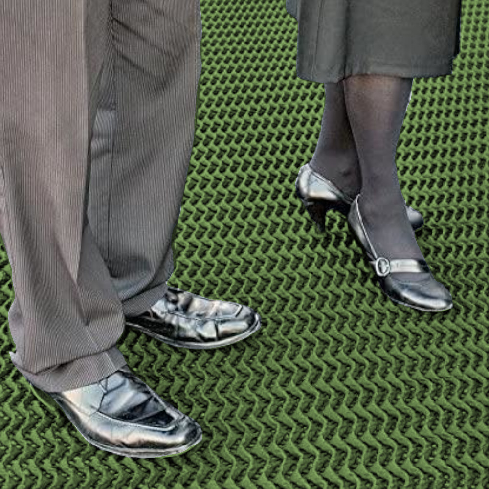 Fallschutzmatte als Gehwege für Events