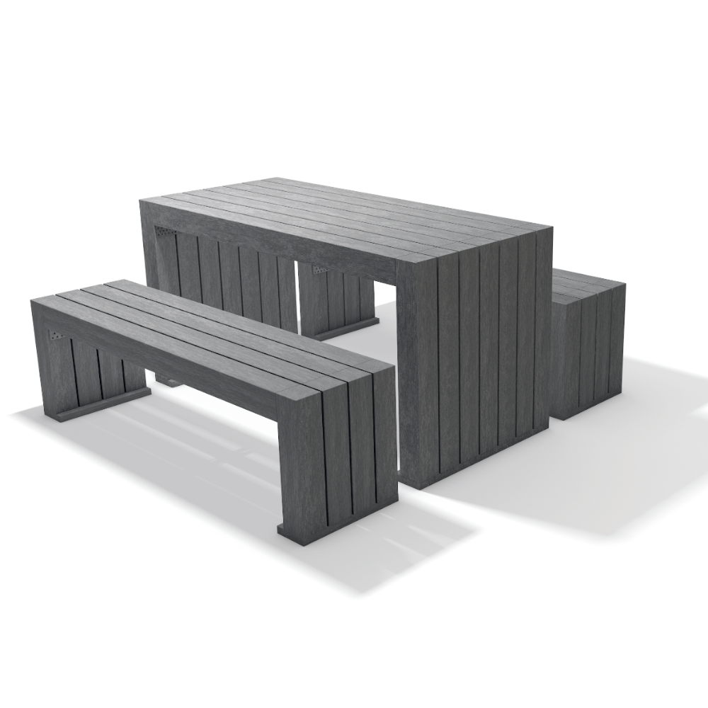 Calero Set, Tisch und zwei Bänke