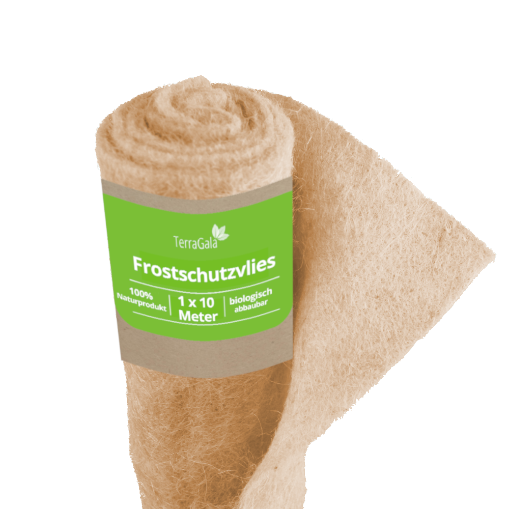 Wintervlies, Frostschutzvlies aus Jute, 1m x 10m, 300g/m²