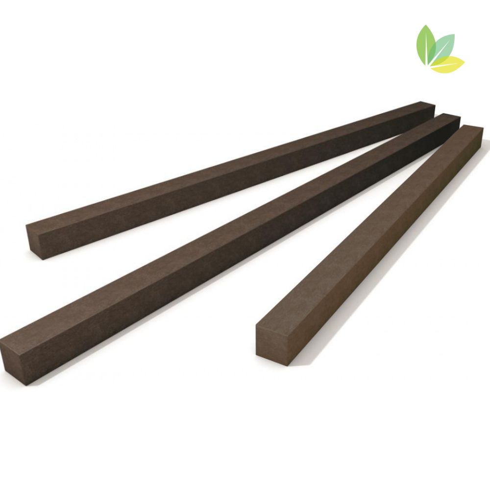 hanit® Recyclingpfosten aus Recyclingkunststoff Vierkant-Recyclingpfosten in grau und braun