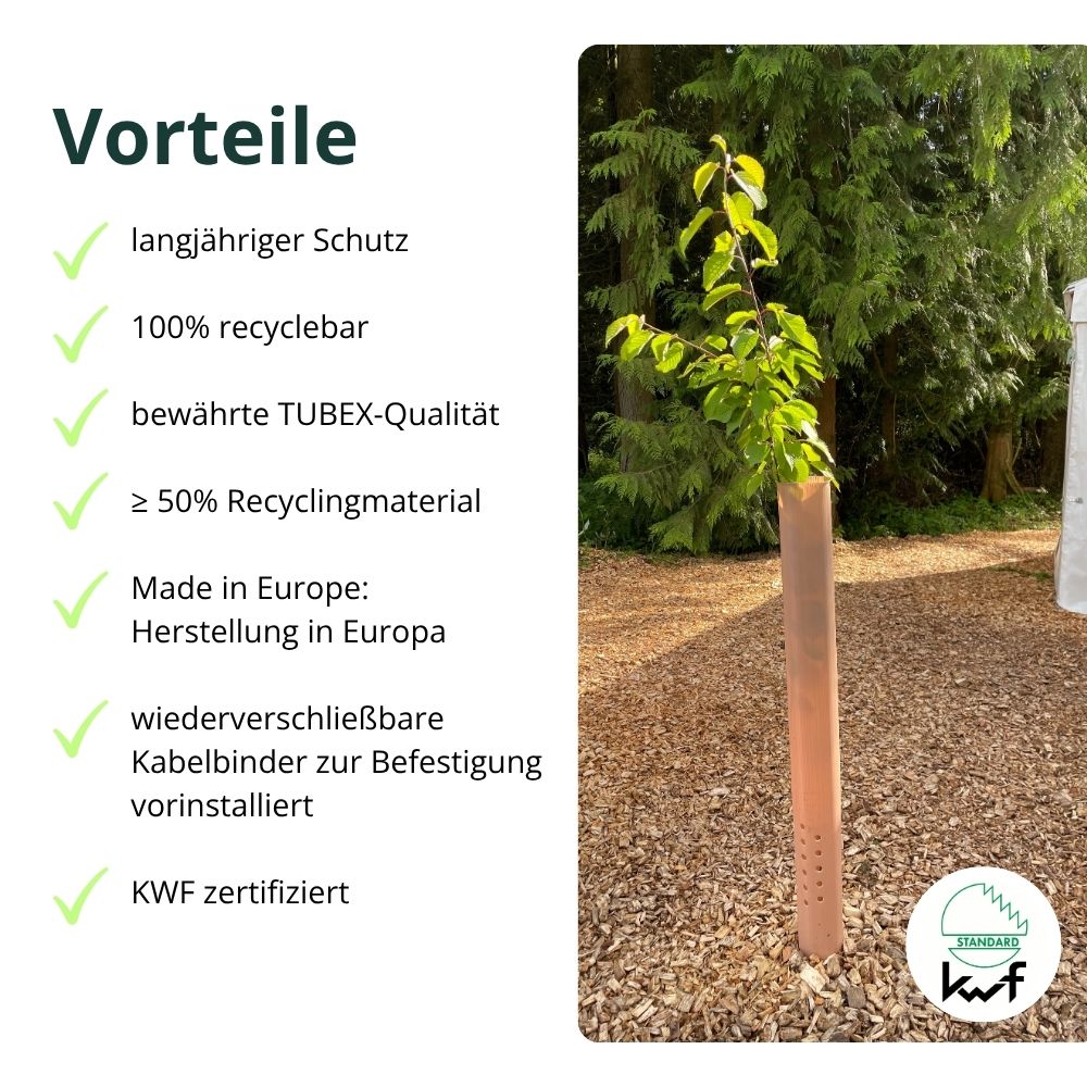 Tubex Ventex in der Anwendung auf freiem Feld