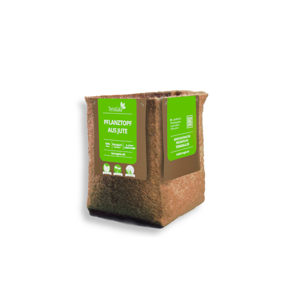 Pflanztopf aus Jute mit 5 Liter Fassungsvermögen