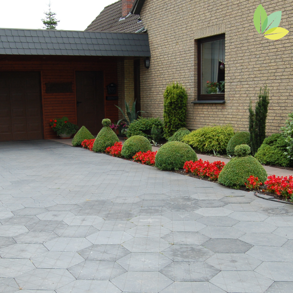 Eventboden aus hanit graue Bodenschutzplatten